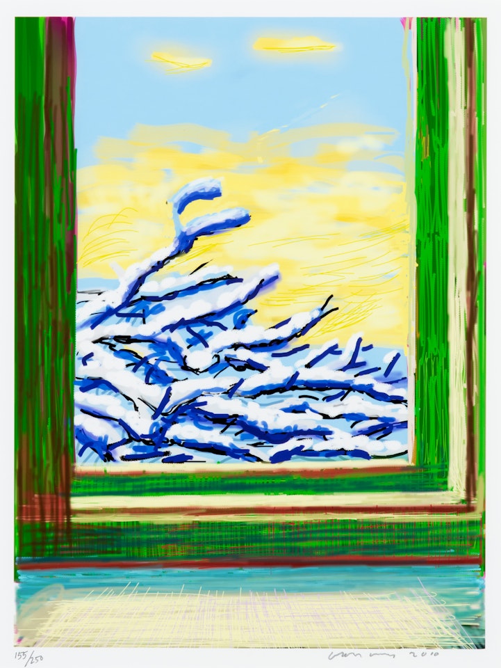 My Window, ‘No. 610’, 23rd December 2010 with Art Edition Book (No. 501–750) by David Hockney