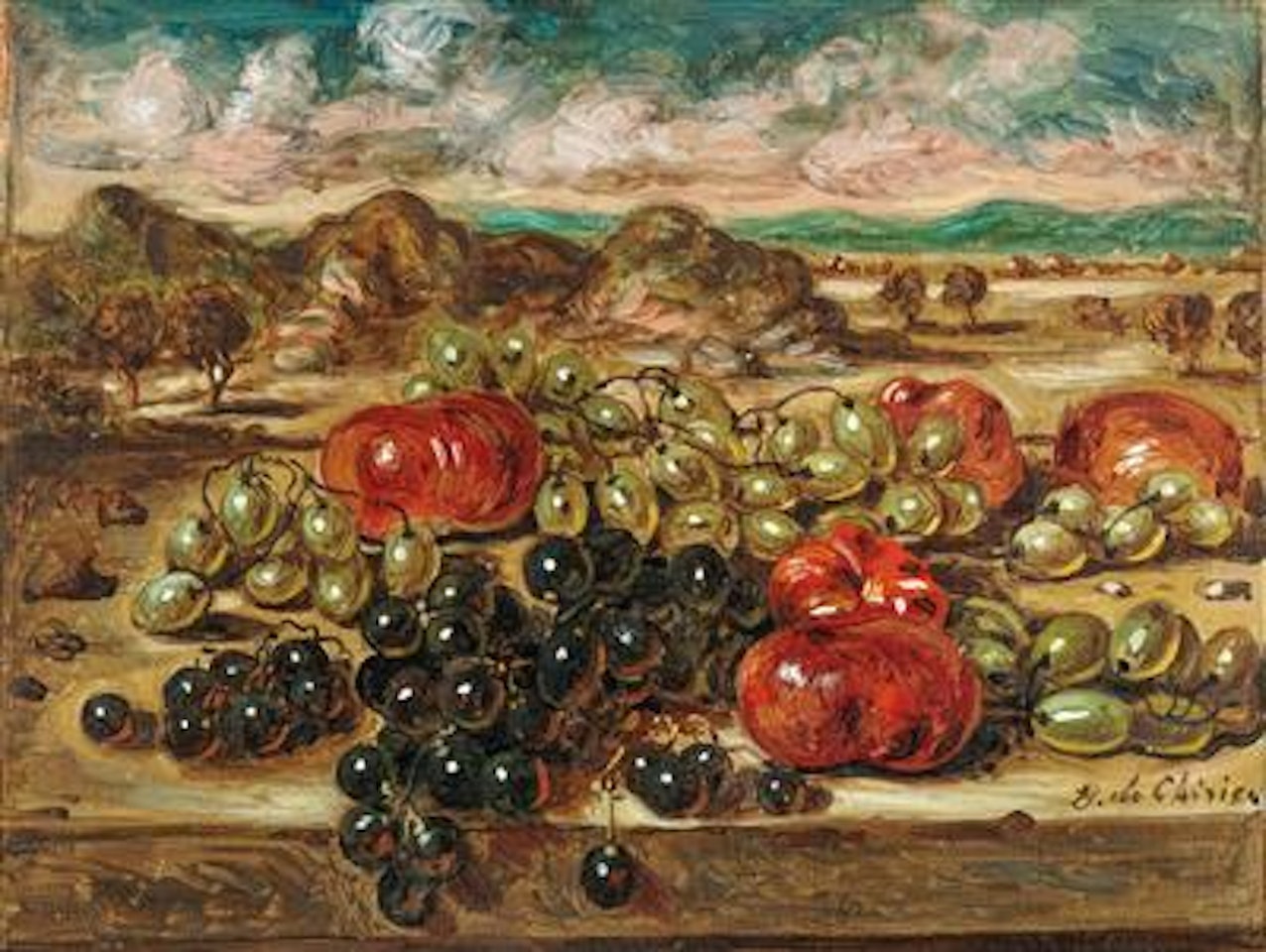 Uva e pomodori by Giorgio de Chirico