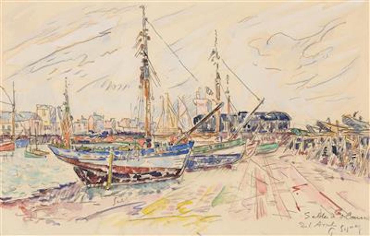 Les Sables d" Olonne by Paul Signac