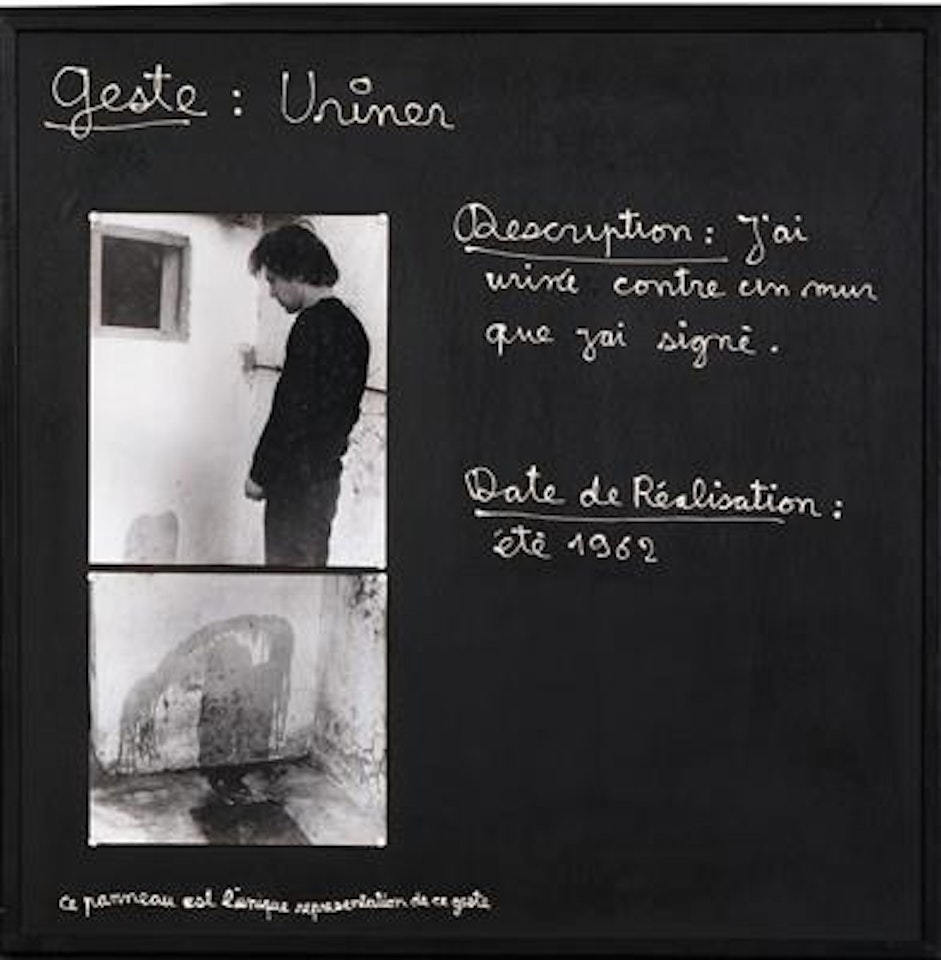 Uriner (Geste 48) by Ben Vautier