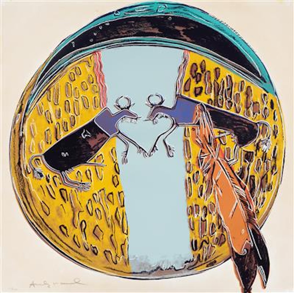Plains Indian shield (from Cowboys and Indians series) by Andy Warhol