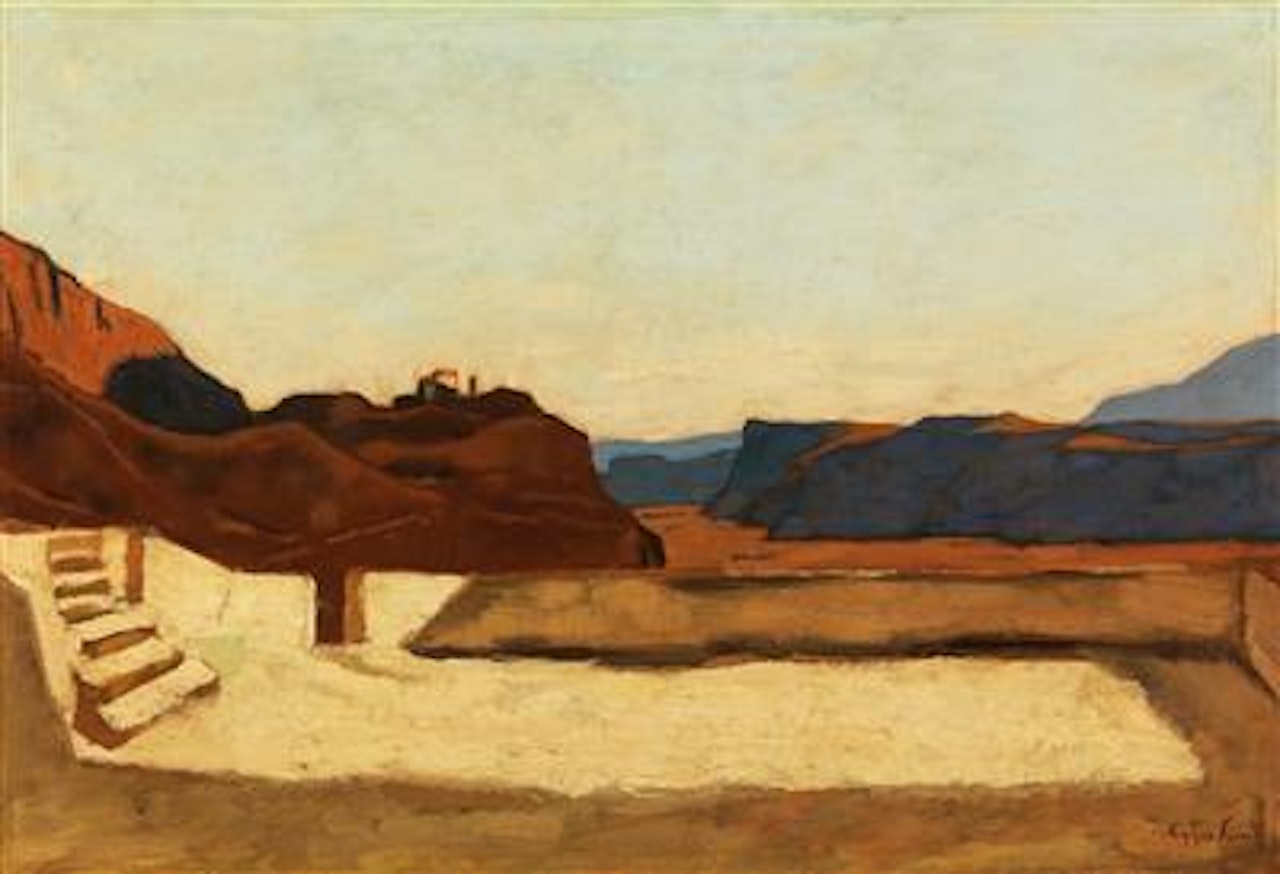 Kalvarienberg bei Bozen / Calvary near Bolzano by Albin Egger-Lienz