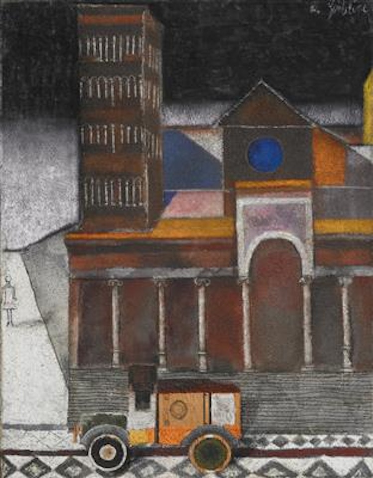 Cattedrale con camion by Franco Gentilini