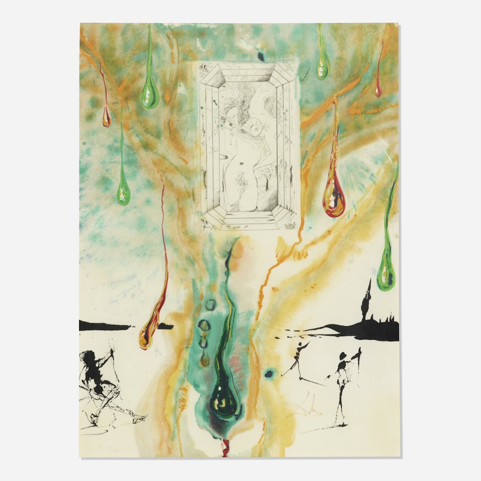 La Table d'emeraude (from Alheime des Philosophes series) by Salvador Dali