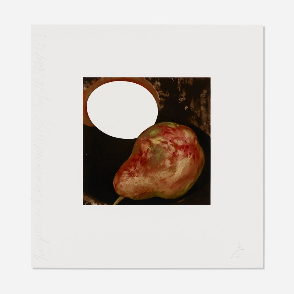 Two Pears, a Lemon and an Egg (from the Fruit and Flowers suite) by Donald Sultan