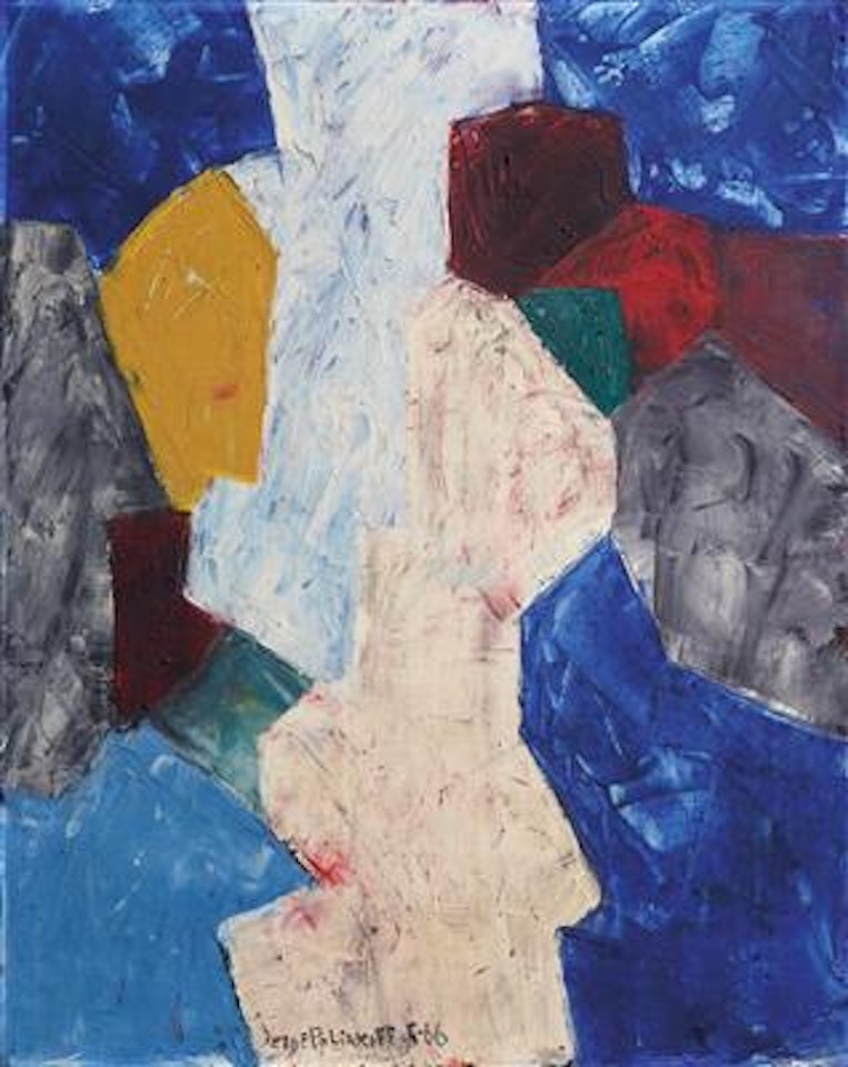 Bleu, blanc, rouge et jaune by Serge Poliakoff