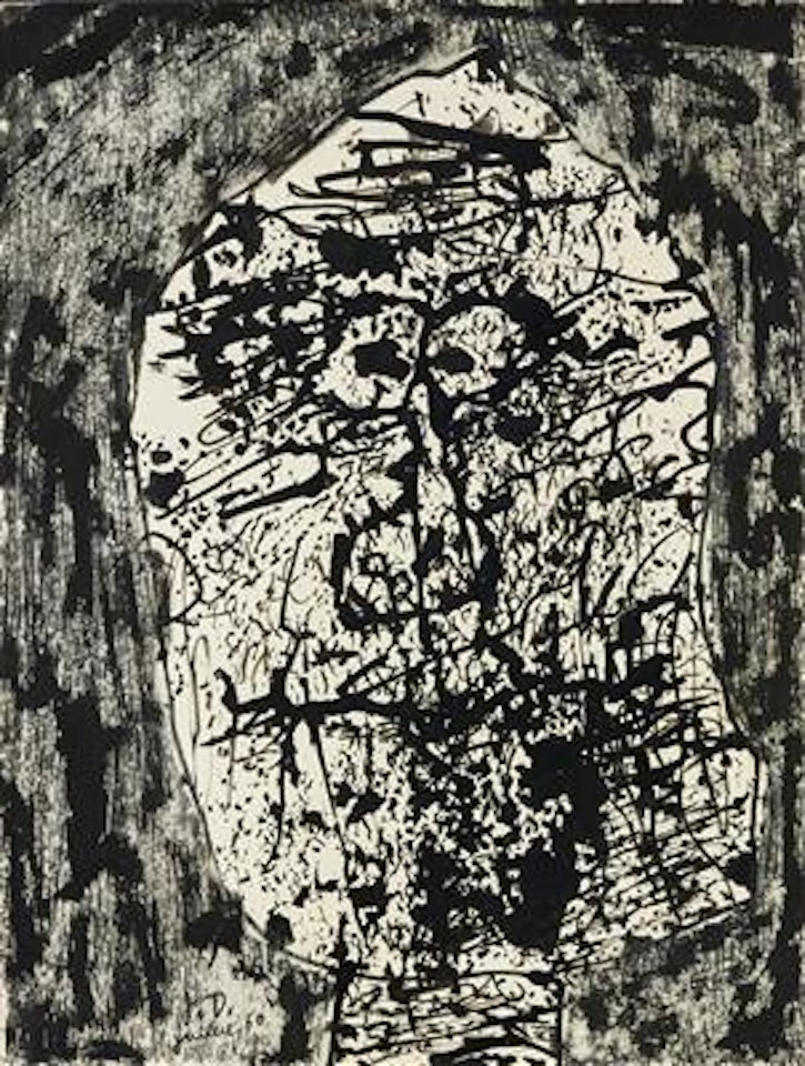 Tête by Jean Dubuffet