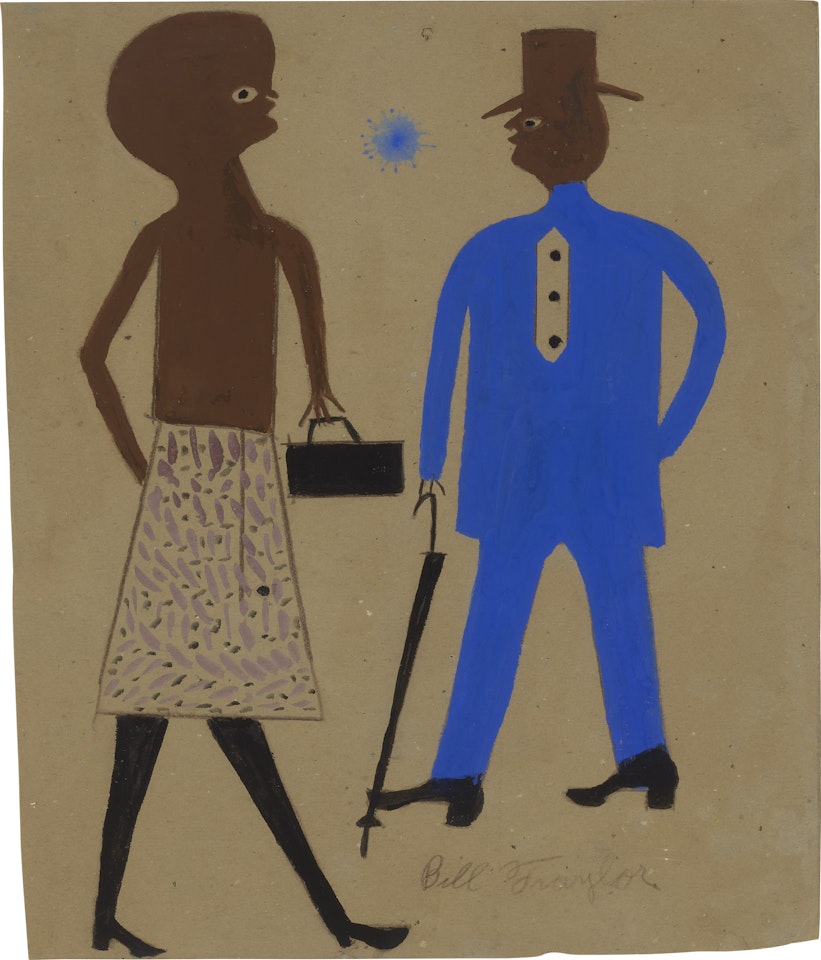 Untitled (Man and Woman) by Bill Traylor