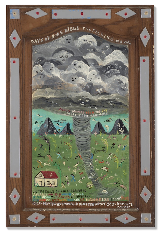 Days Of Gods Bible Fulfilling Now (#4,023) by Howard Finster