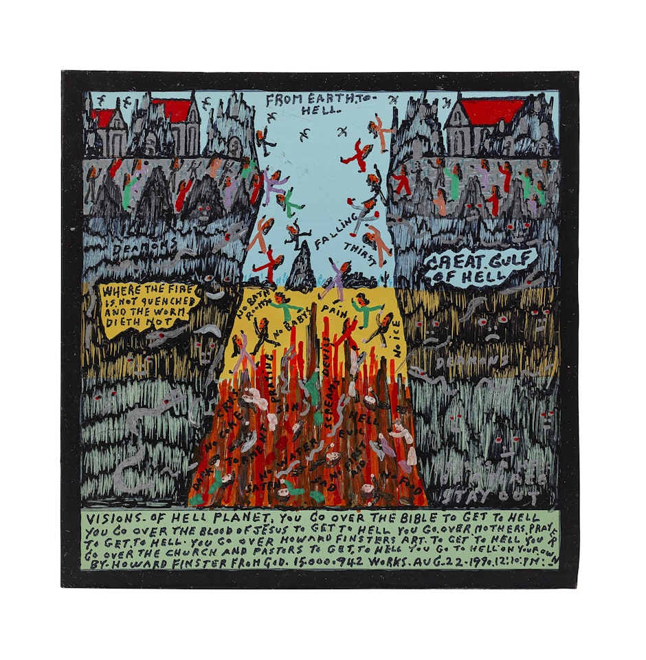 From Hell to Earth (#15,942) by Howard Finster