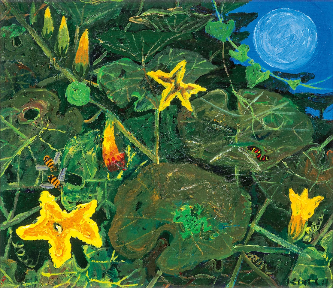 Pumpkin Flowers by Kim Chong Hak