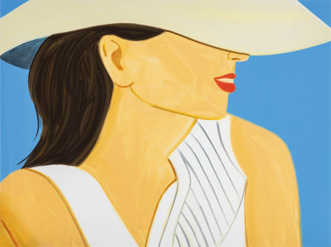 Vivien with Hat by Alex Katz