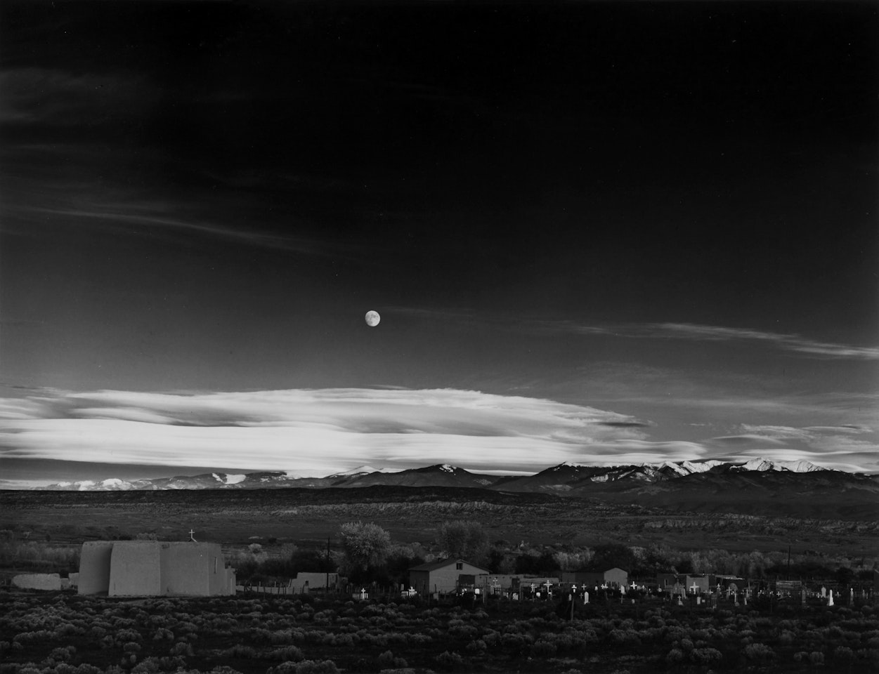 Moonrise, Hernandez, New Mexico by Ansel Adams
