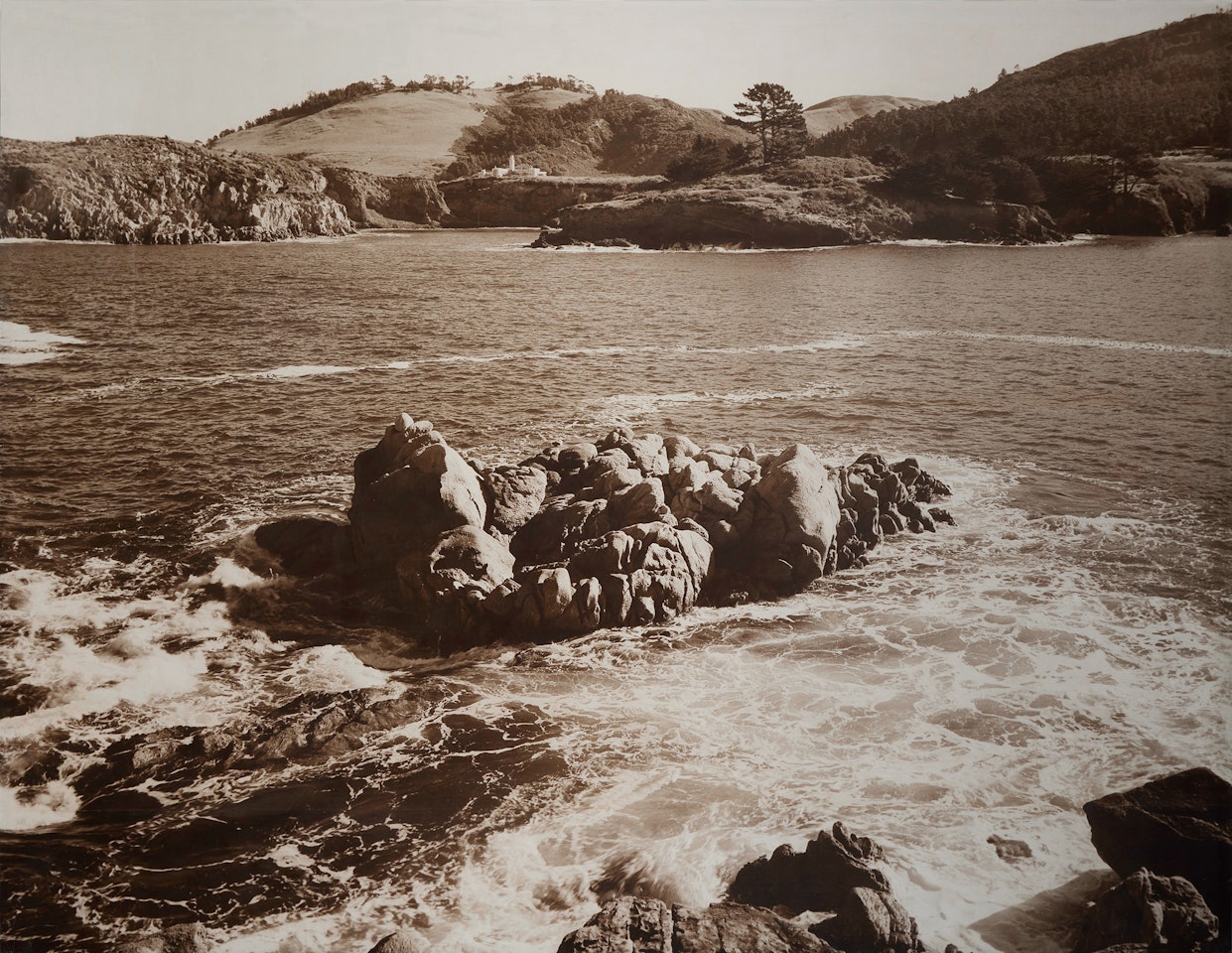 Whaler’s Cove, Carmel Mission, California by Ansel Adams