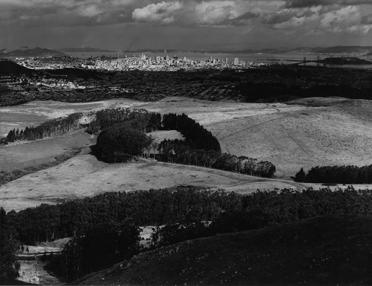 San Francisco from T. V. Hill (San Bruno Mountain) by Ansel Adams