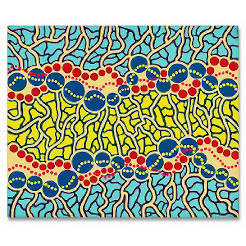 A canal in Amsterdam by Yayoi Kusama