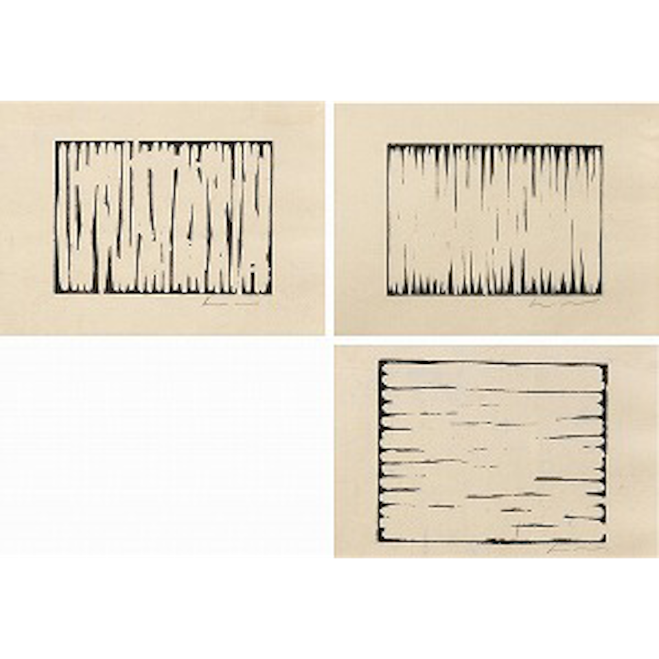 A Cut Shot 1-3 by Lee Ufan
