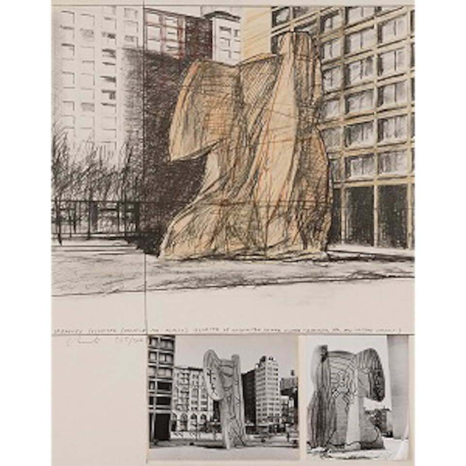 Wrapped Sylvette, Project for Washington Square Village, New York (Schellmann 60) by Christo