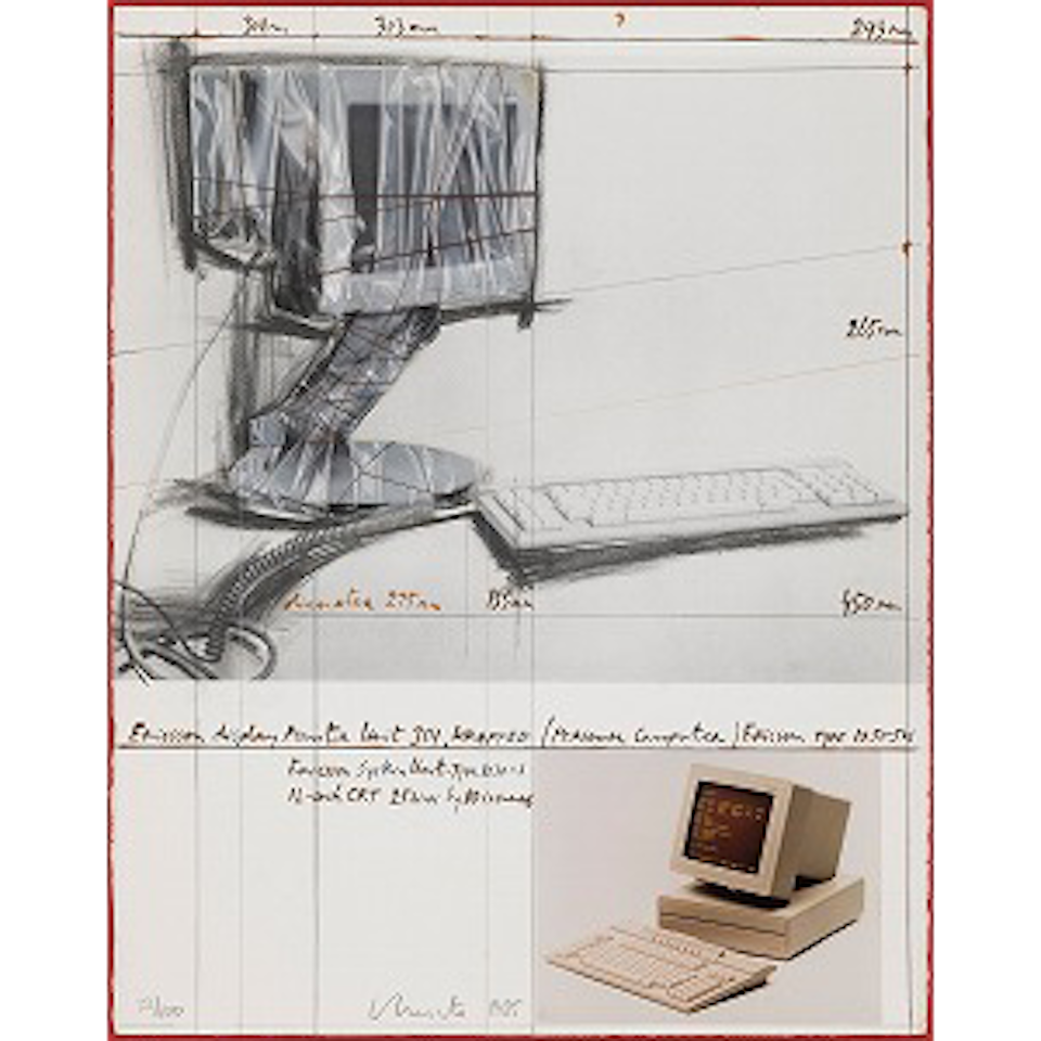 Ericsson Display Monitor Unit 3111, Wrapped, Project for Personal Computer (Schellmann 120) by Christo