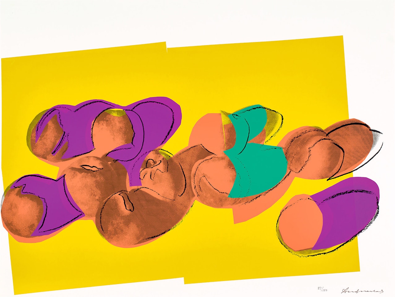 Peaches from Space Fruit: Still Lifes portfolio by Andy Warhol