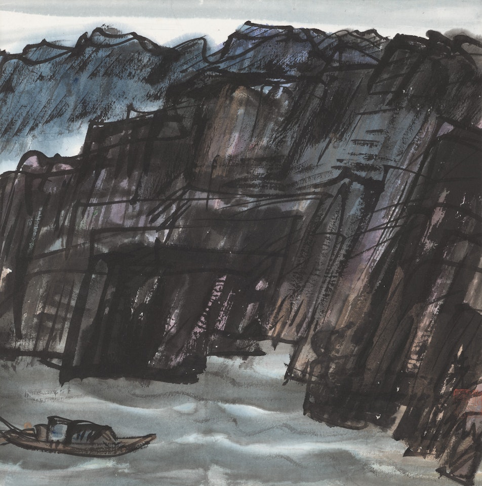 Boat on the River by Lin Fengmian