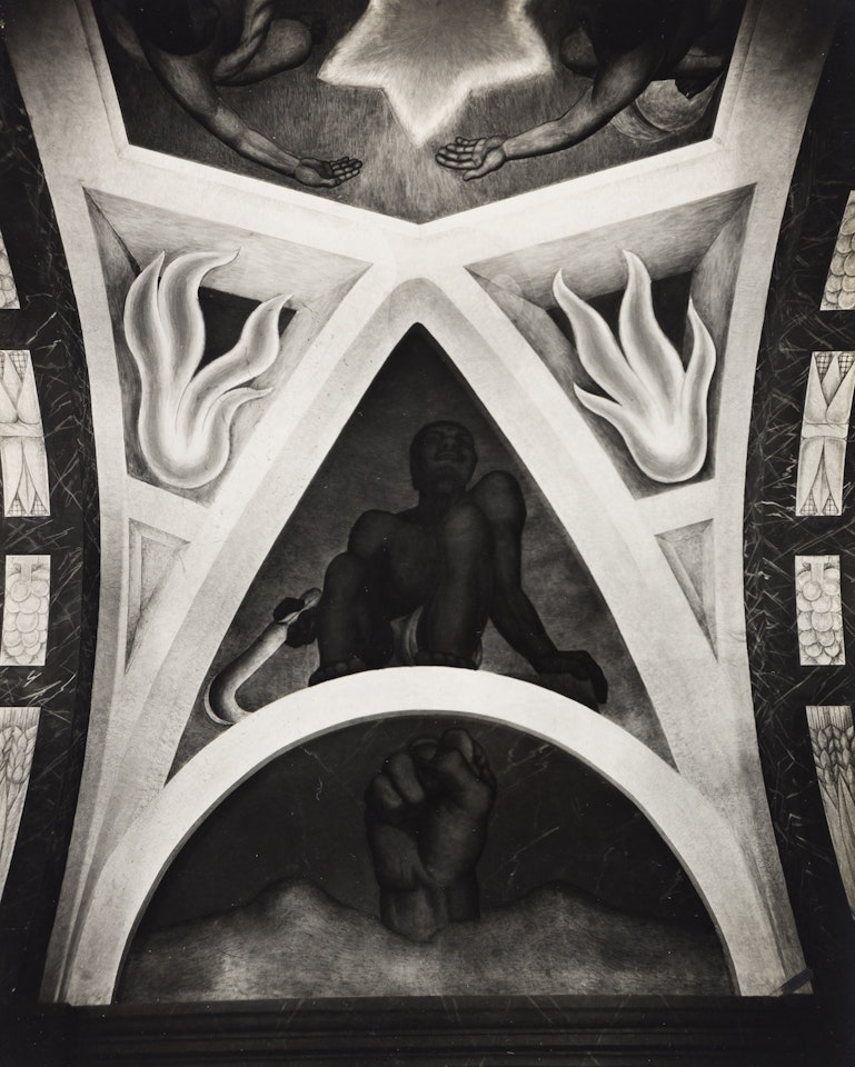 Reparto de Tierras (detail), Capilla Riveriana, Universidad Autónoma, Chapingo * Guardia de la Verdad, Diego Rivera Mural, Chapingo, Mexico * La Tierra Dorminda, Diego Rivera Murals, Chapingo, Mexico by Tina Modotti