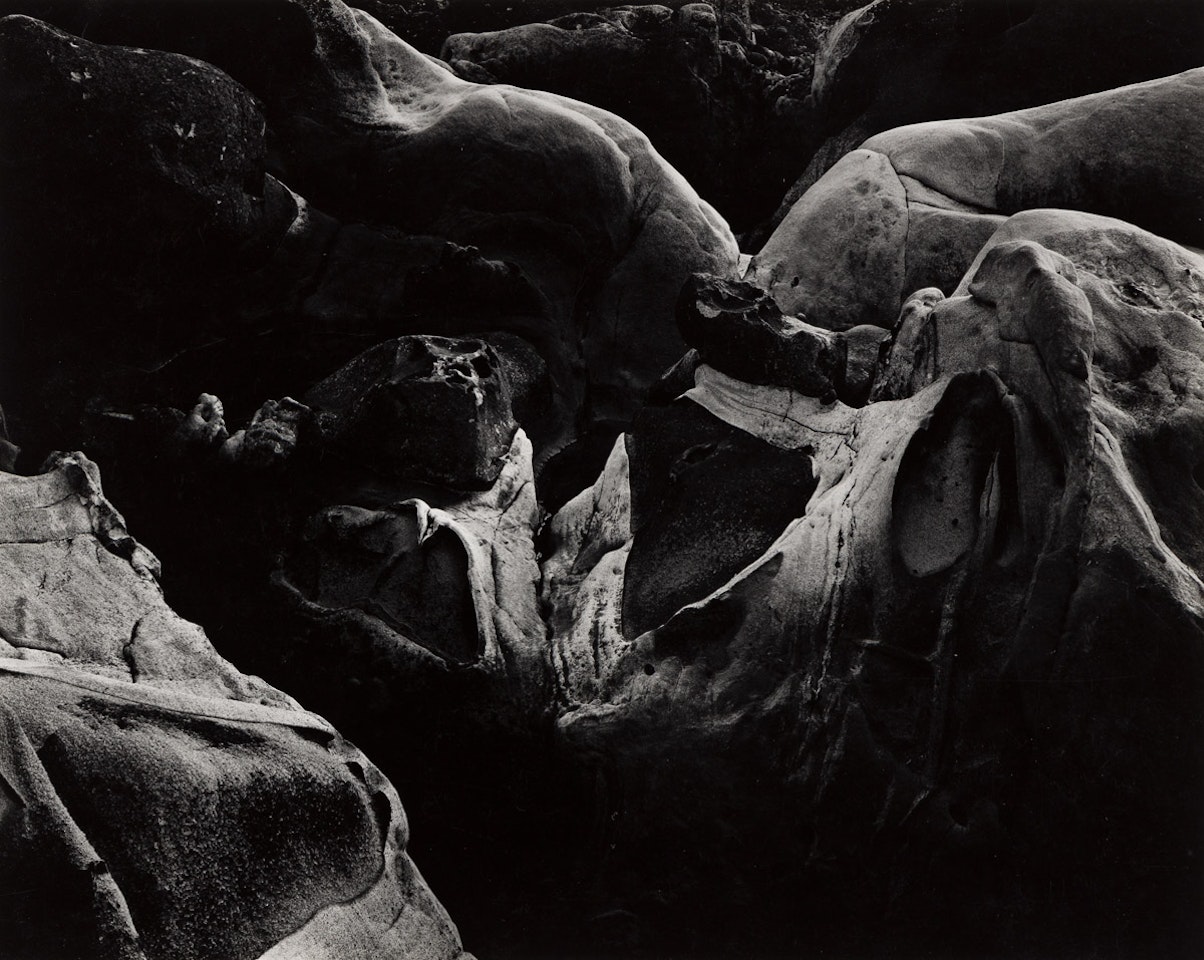 Rock Erosion, Point Lobos by Edward Weston