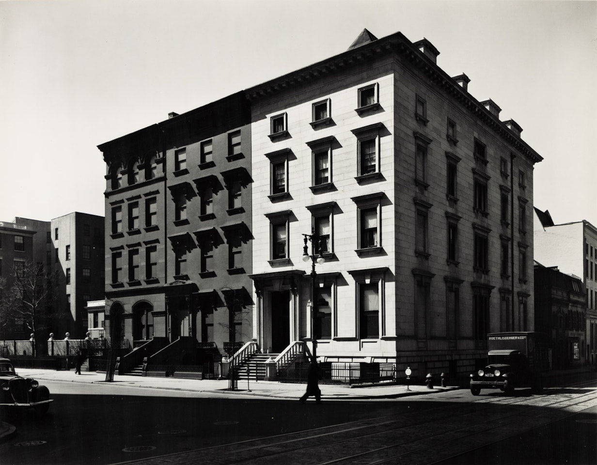 Fifth Avenue Houses, Nos. 4, 6, 8 by Berenice Abbott