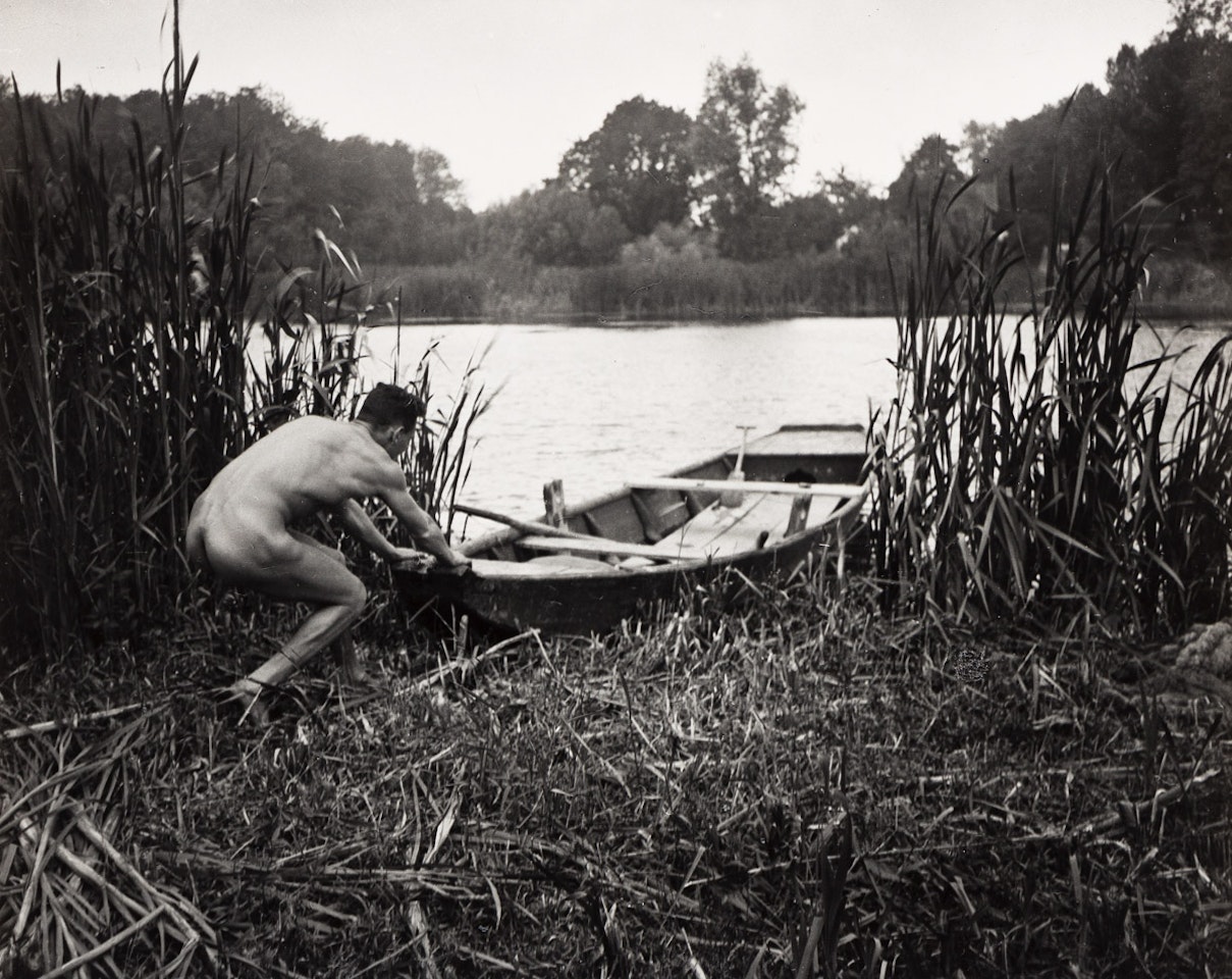 A pair of photographs of Eugenio Kertész in Dunaharaszti, Hungary by André Kertész