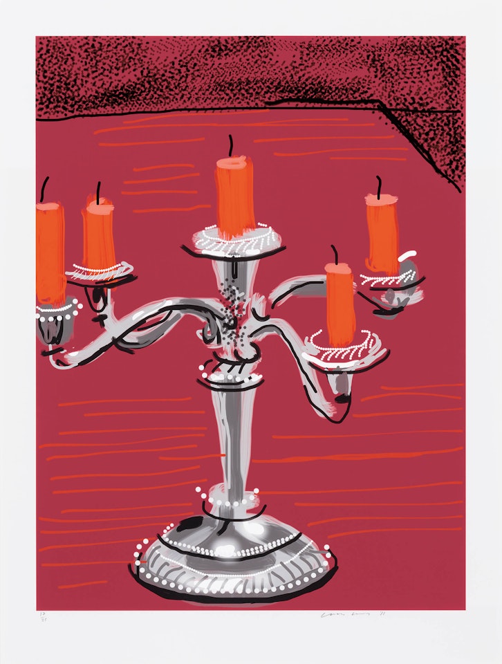 Five Candles by David Hockney