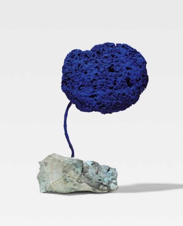 Untitled blue sponge sculpture, (SE 328) by Yves Klein