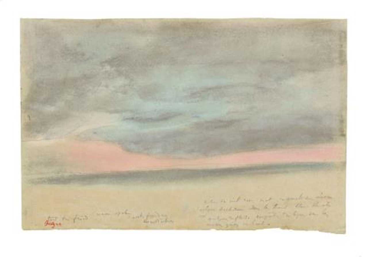 Sky Study (Shore and Sky) by Edgar Degas
