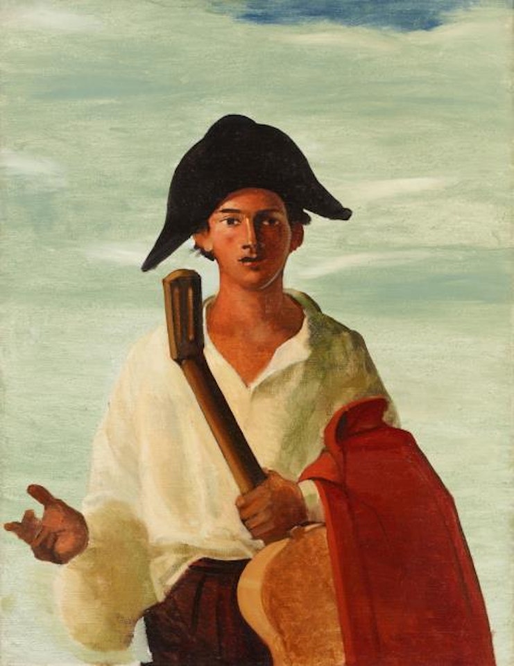 Arlequin tenant une guitare by Andre Derain