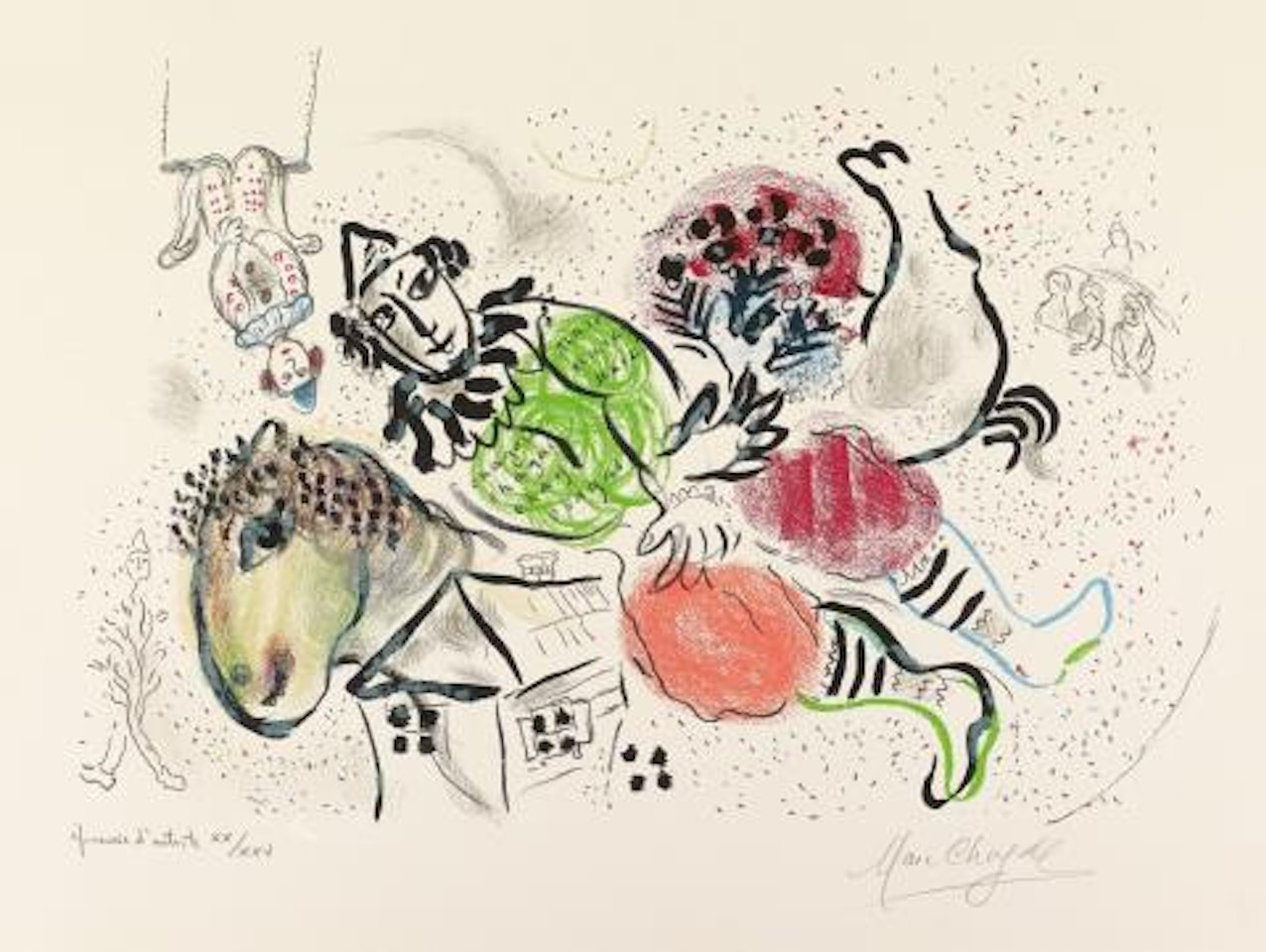 Le Cirque ambulant by Marc Chagall
