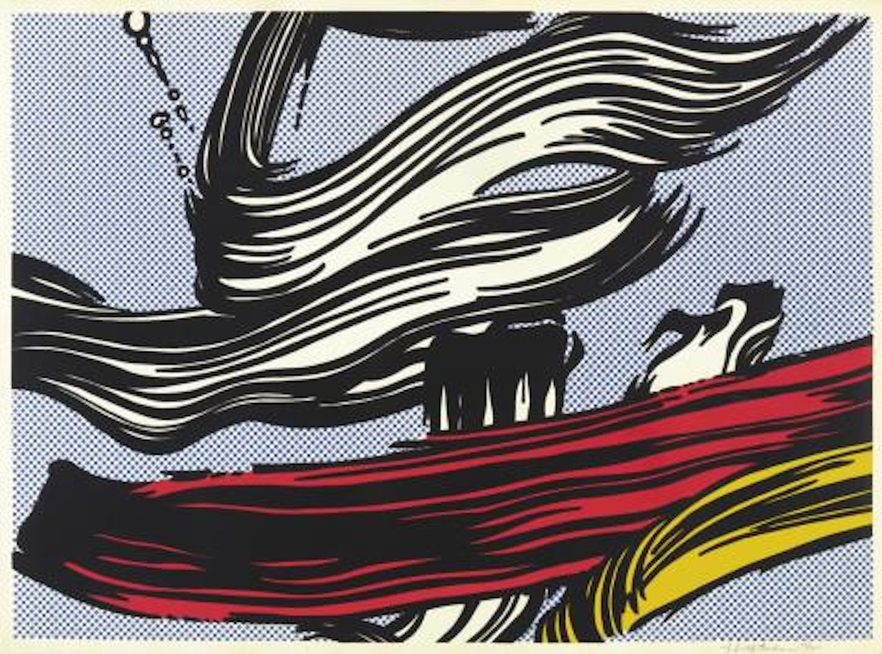 Brushstrokes by Roy Lichtenstein