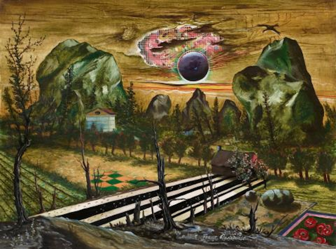 Landscape with Two Rocks by Franz Radziwill