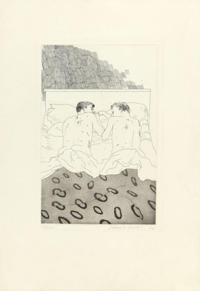 Two boys aged 23 and 24 by David Hockney