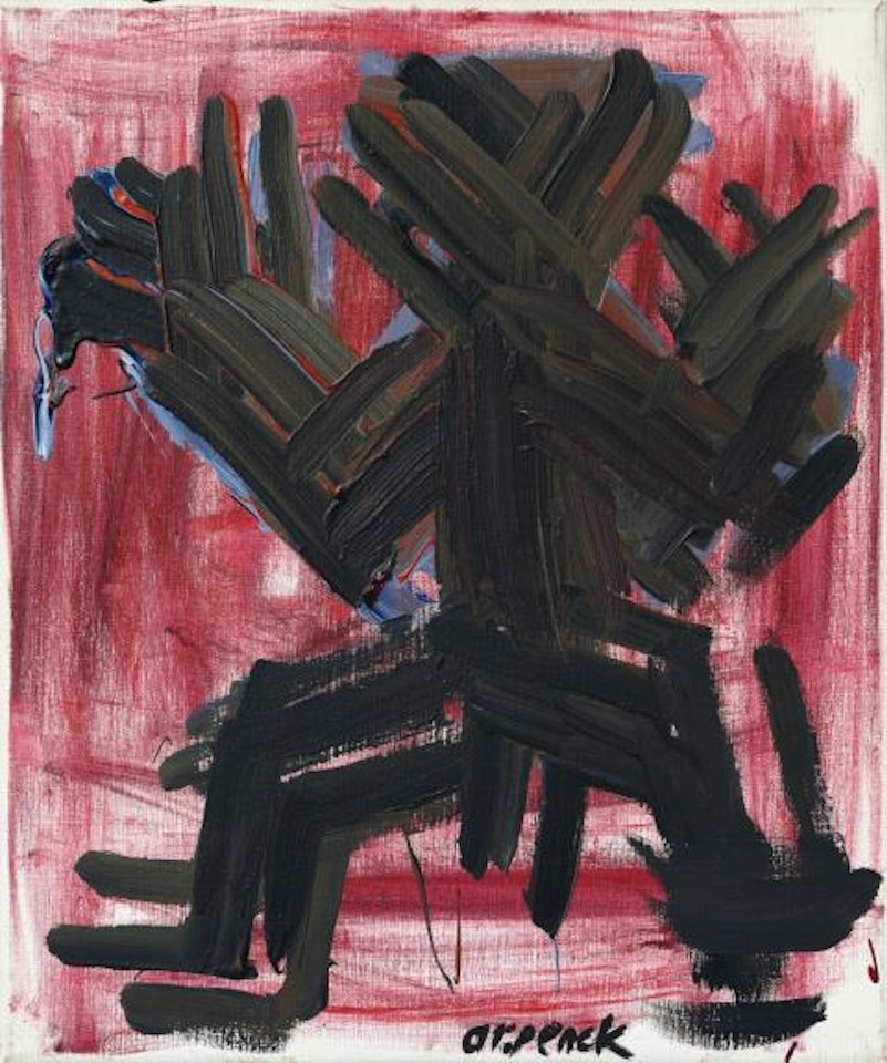 Erste Standart Transformation 1 (4 Köpfe) by A.R. Penck