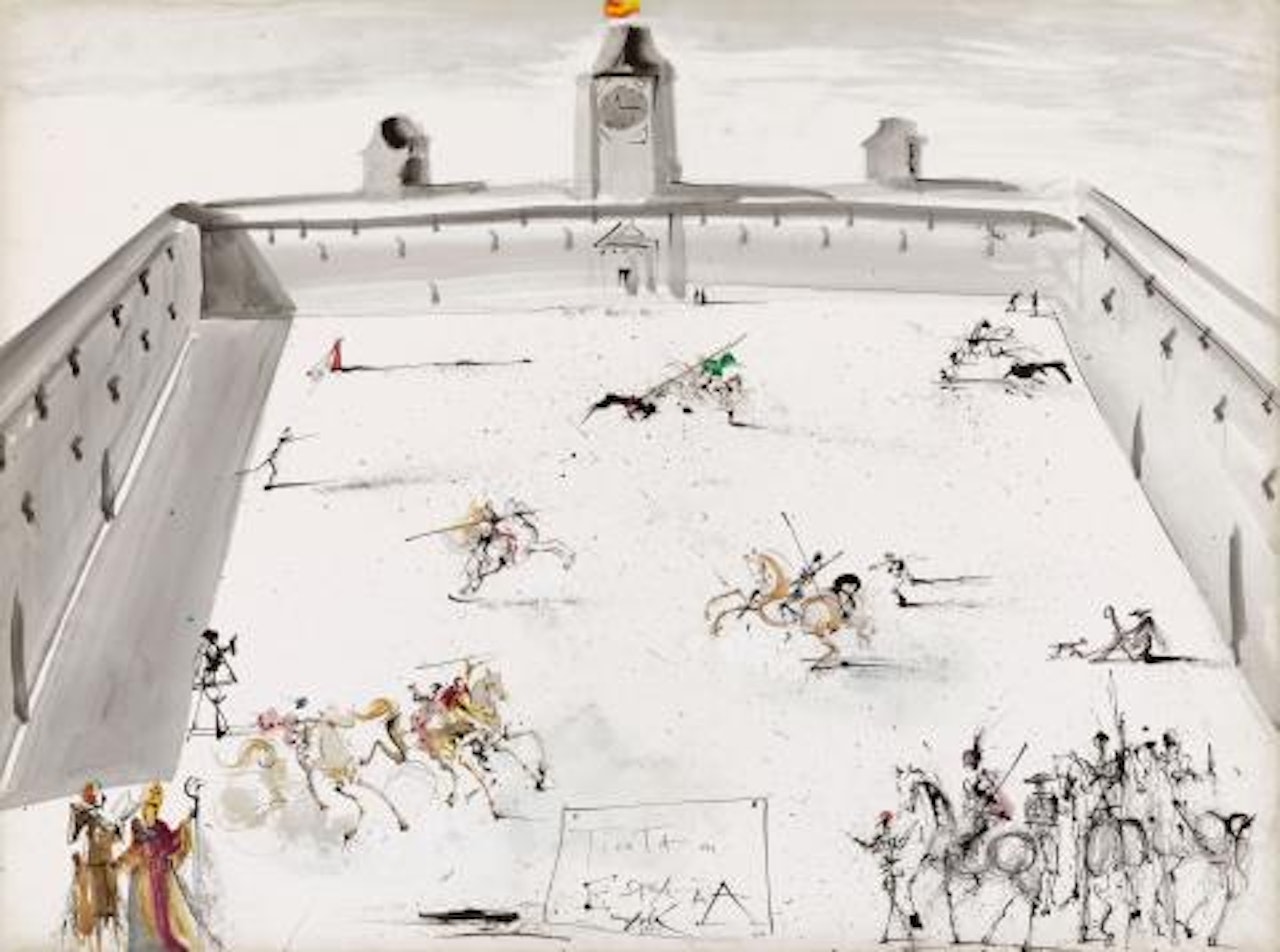 Tempts in Spain (Epreuve de corrida en Espagne) by Salvador Dali