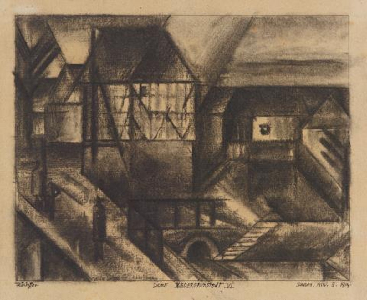 Dorf Niedergrunstedt VI by Lyonel Feininger
