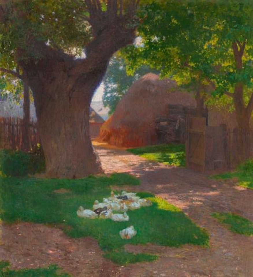 Farm in the Marchfeld by Carl Moll