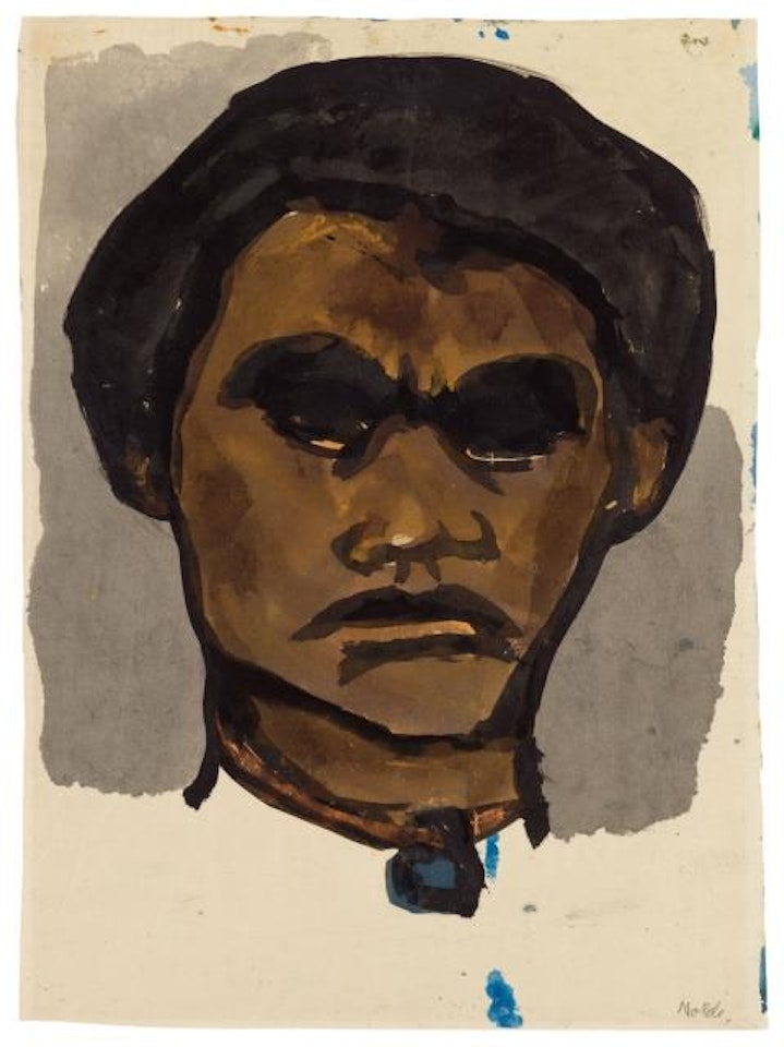 Portrait of a South Sea Islander by Emil Nolde