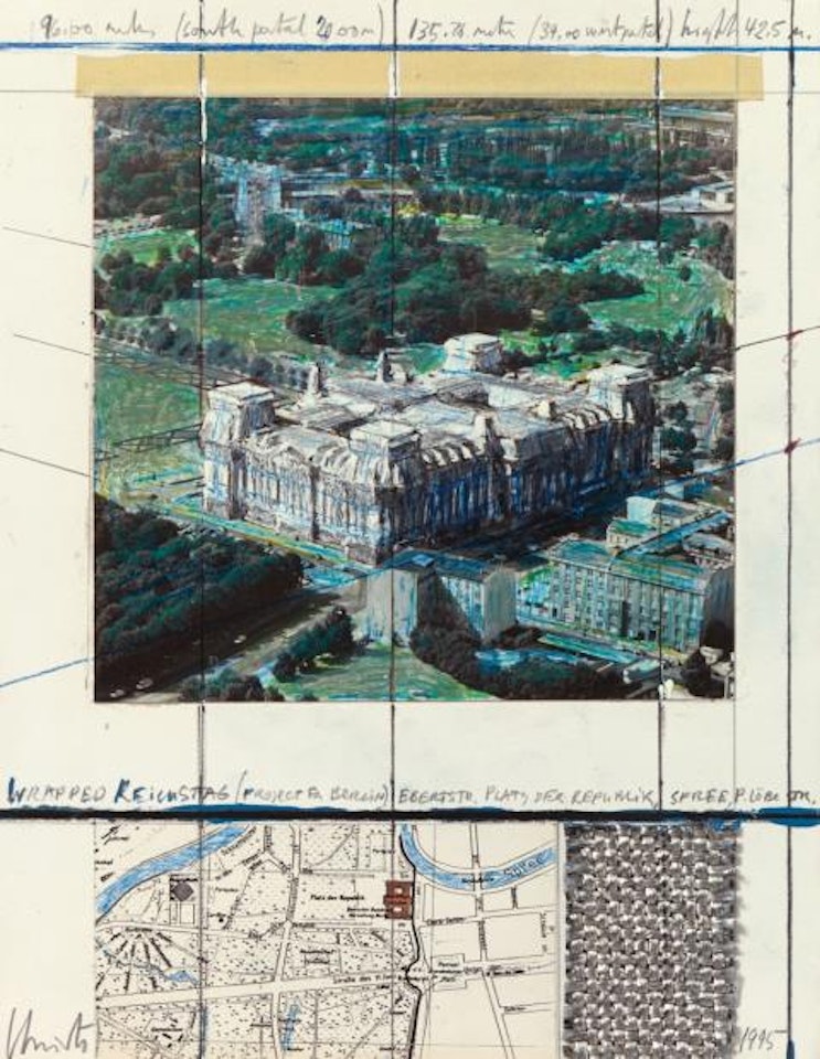 Wrapped Reichstag (Project for Berlin) by Christo