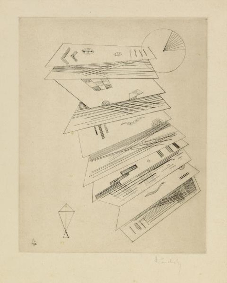 Second etching for the Editions "Cahiers d'Art" by Wassily Kandinsky