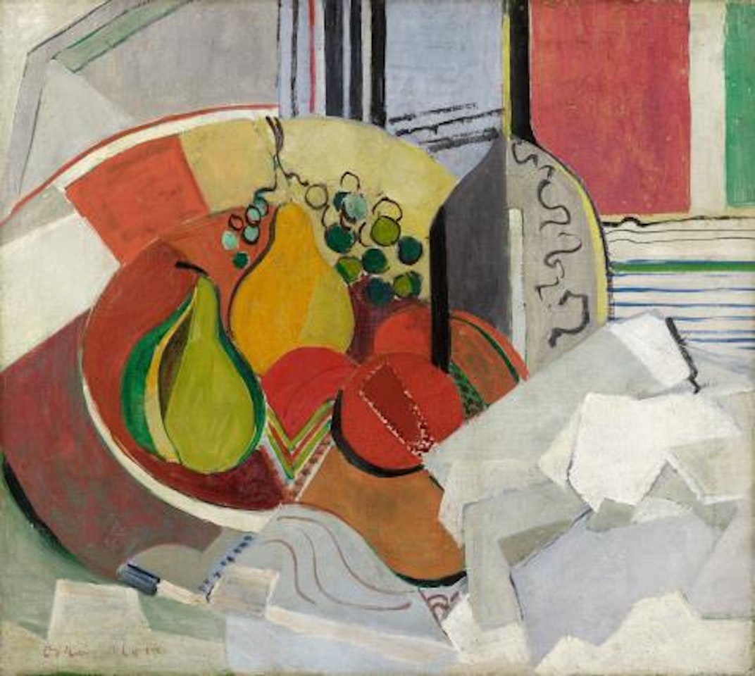 Komposition mit Fruchtschale by Oskar Moll