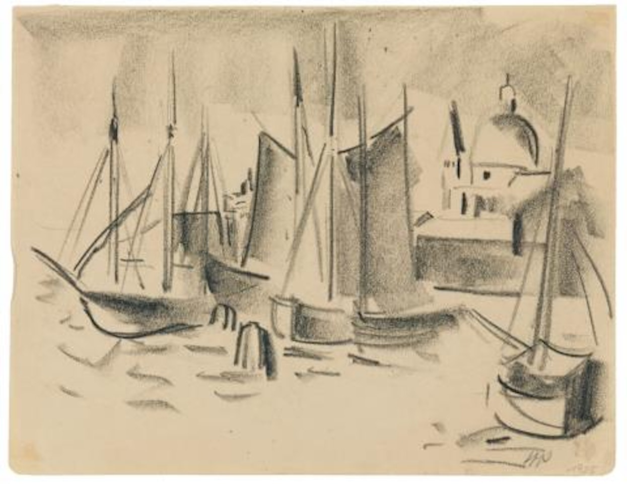 Segelboote by Max Pechstein