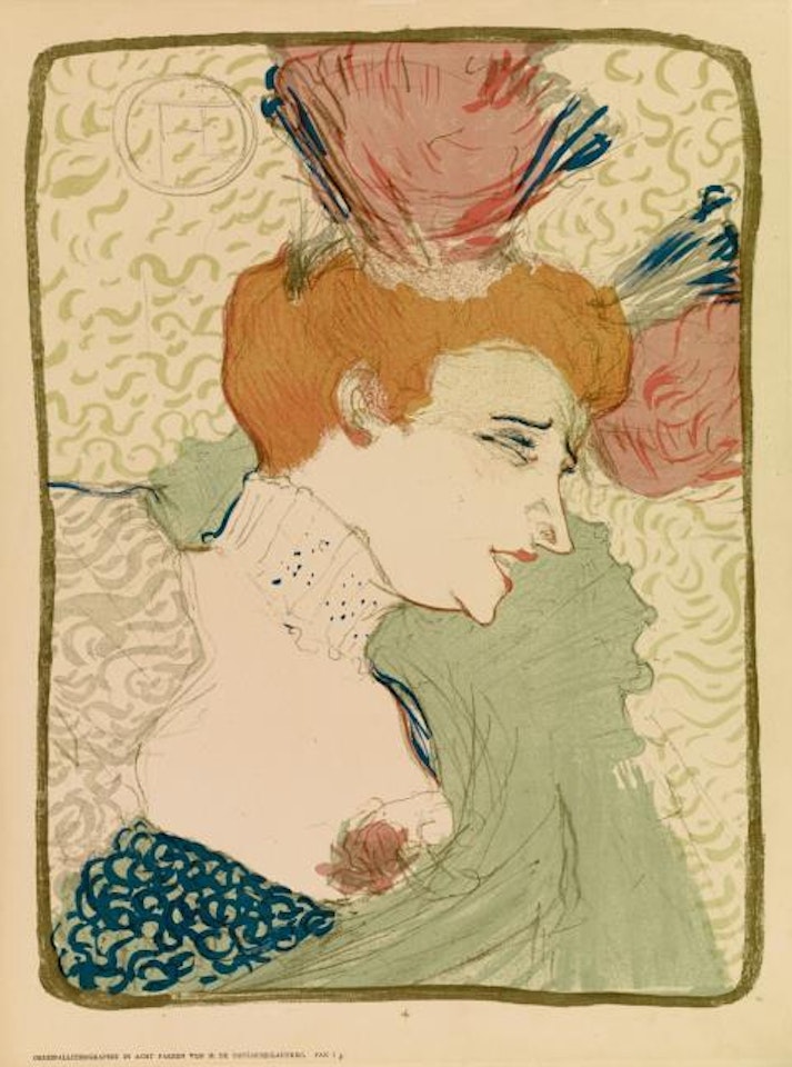 Mademoiselle Marcelle Lender, en buste by Henri de Toulouse-Lautrec