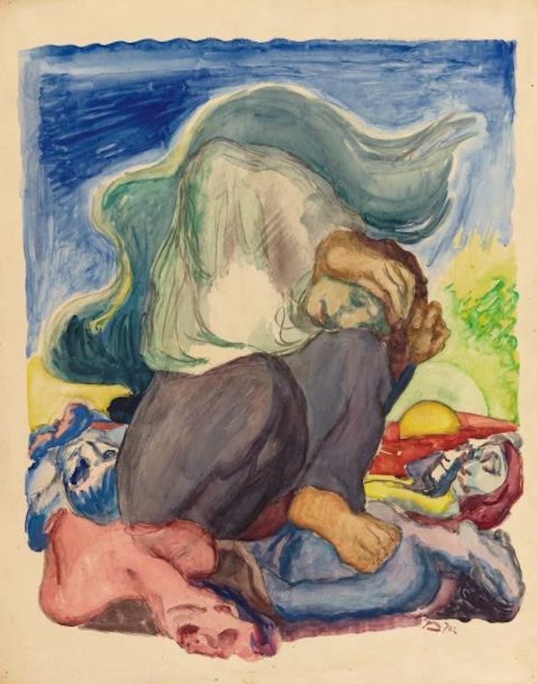 Untitled (On Corpses) by Ludwig Meidner