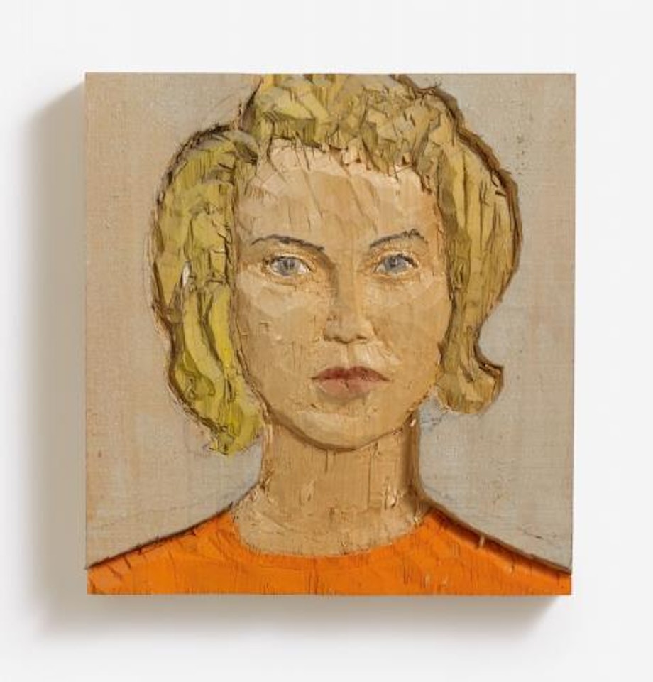 Untitled (Head relief woman) by Stephan Balkenhol