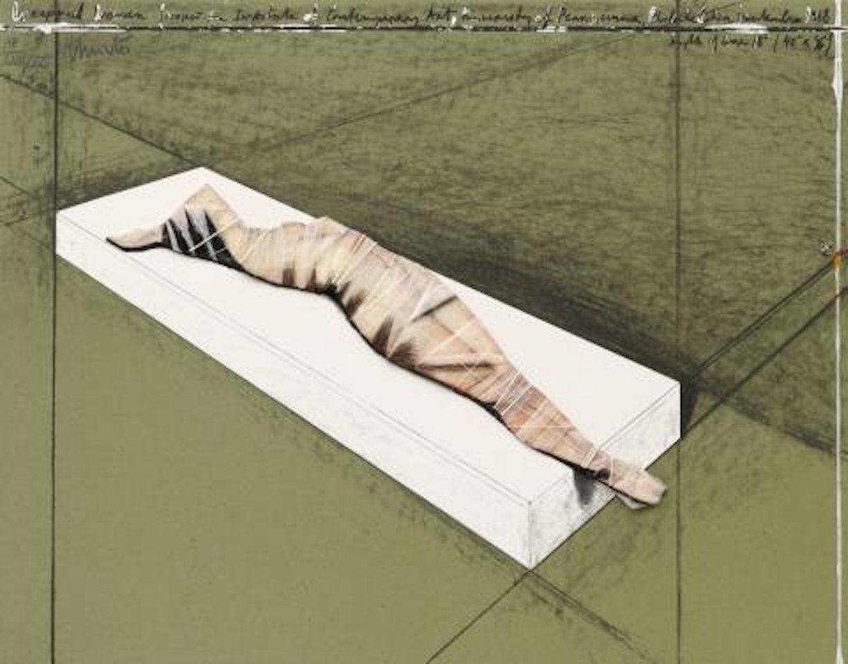 Wrapped Woman, Project for the Institute of Contemporary Art, Philadelphia, 1968 by Christo